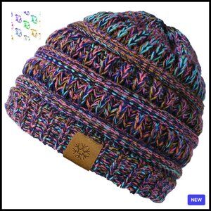 Chunky Cable Knit Beanie Winter Hat Soft Warm Slouchy Fit Chic Style